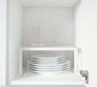 Estante organizador cocina metal blanco 32x28x16cm