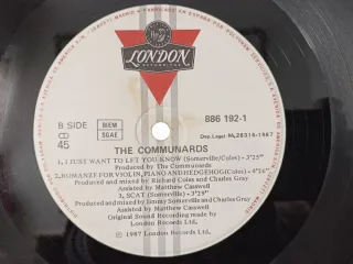 Vinilo The Communards Tomorrow 1987