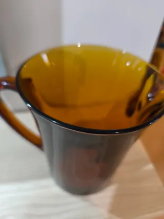 Jarra duralex con su icónico ámbar perfecto estado