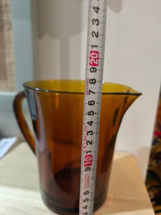 Jarra duralex con su icónico ámbar perfecto estado