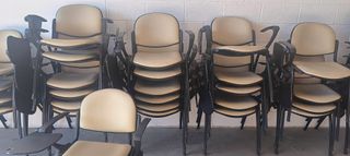 Sillas Conferencia con Mesa Plegable