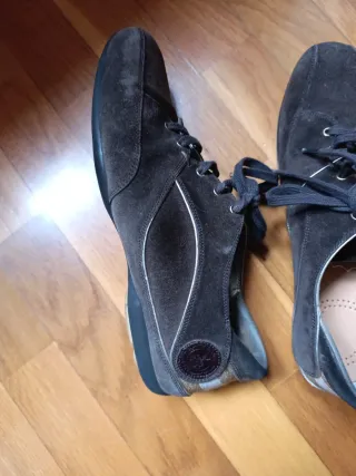 Bambas ante marrón Bally detalle dorado