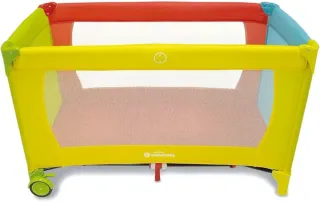 Cuna de viaje multicolor + cololchon para la cuna