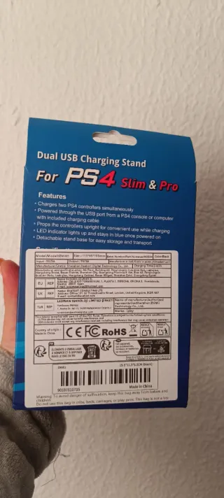 Caricatore Dual USB per PS4 Slim & Pro