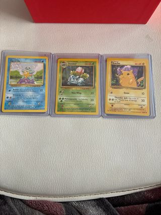 Cartas Pokémon Charmander, Bulbasaur, Kadabra
