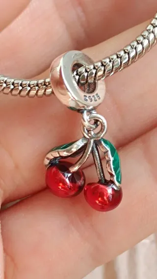 Charm Pandora cerezas rojas