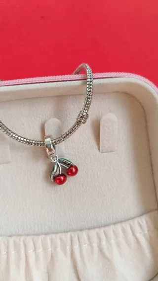 Charm Pandora cerezas rojas