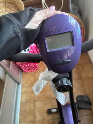 Bici Estática Plegable Morada