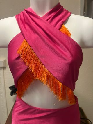 Conjunto dos piezas flecos