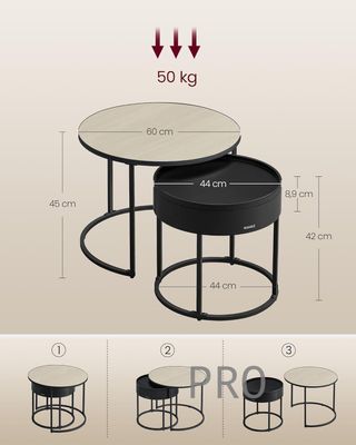 Set di 2 Tavoli - LCT044K67 - VASAGLE