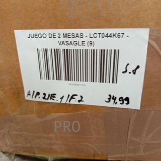 Set di 2 Tavoli - LCT044K67 - VASAGLE