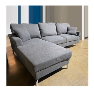 Sofá Chaise Longue Gris Fabric