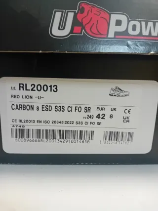 Zapatos de seguridad U-Power negros