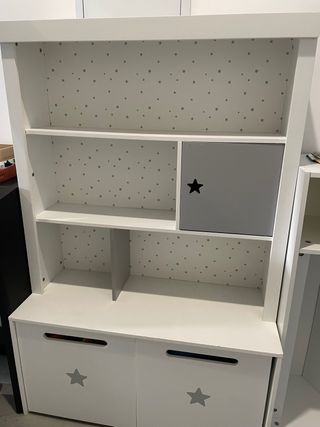 Estantería infantil con almacenaje