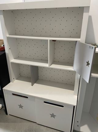 Estantería infantil con almacenaje