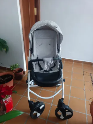 Cochecito de bebé 3 piezas gris