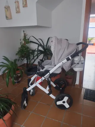 Cochecito de bebé 3 piezas gris