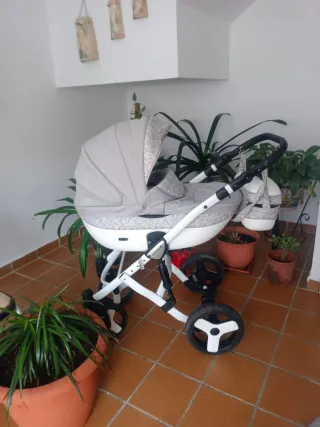 Cochecito de bebé 3 piezas gris