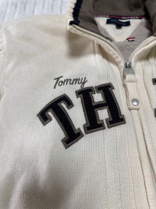 Maglione Tommy Hilfiger Donna Beige/Bianco