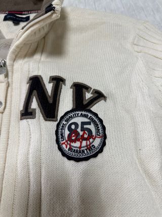 Maglione Tommy Hilfiger Donna Beige/Bianco