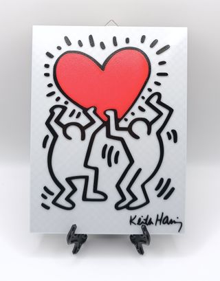 Love Keith Haring Wall Art Amore Decorazione 3D
