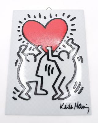 Love Keith Haring Wall Art Amore Decorazione 3D