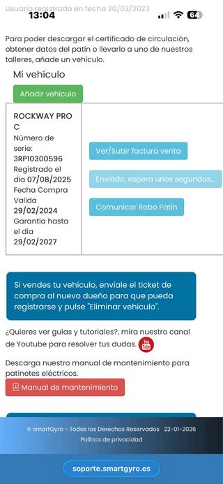 SmartGyro Rockway Pro Patinete Eléctrico