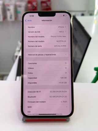 iPhone 13 Pro Max 128GB/100% bat factura garantía