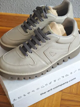 Zapatillas Art unisex beige/gris