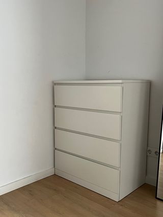 Cajonera Ikea MALM Blanca