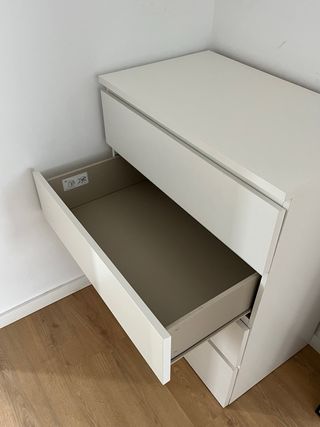 Cajonera Ikea MALM Blanca