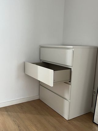 Cajonera Ikea MALM Blanca