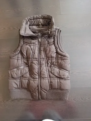 Chaleco acolchado niña talla L color Marrón