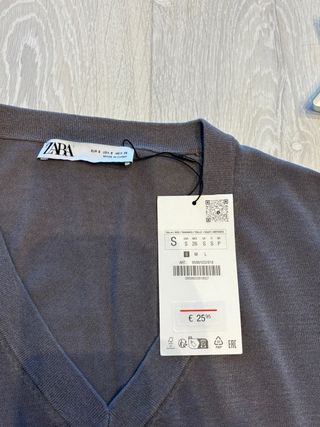 Jersey Zara Gris Talla S