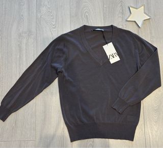 Jersey Zara Gris Talla S