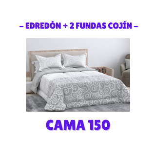 Edredón + 2 Fundas Cojín - Cama 150