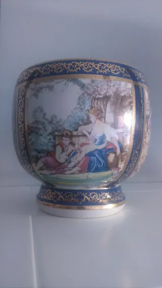 Macetero chino antiguo de la marca Panda