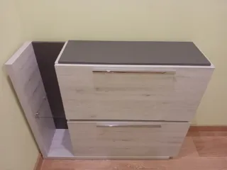 Zapatero recibidor con espejo