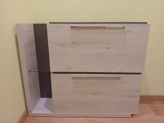 Zapatero recibidor con espejo