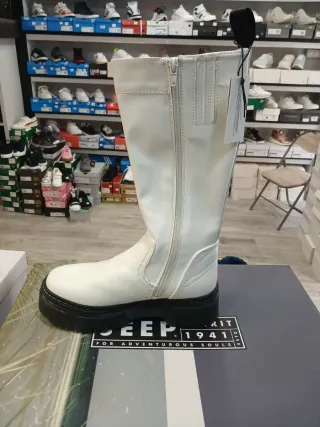 Botas Jeep Mujer Blancas talla 36