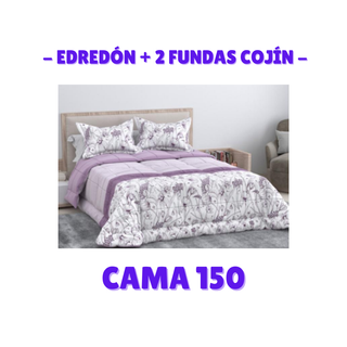 Edredón + 2 Fundas Cojín - Cama 150