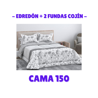 Edredón + 2 Fundas - Cojín Cama 150
