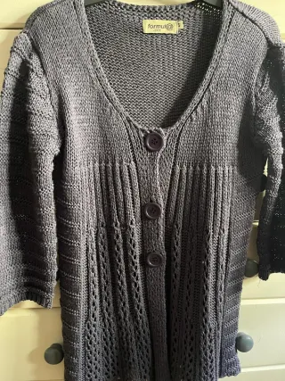 Cárdigan gris talla 42