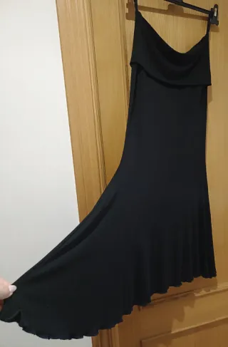Falda Flamenca Ensayo Negra