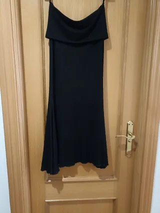 Falda Flamenca Ensayo Negra