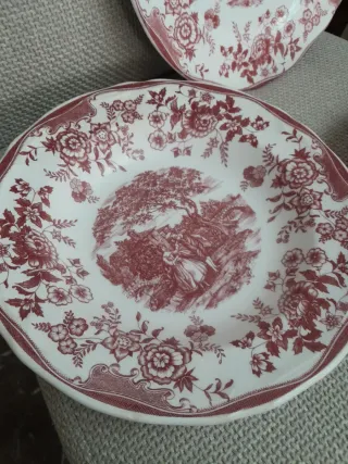 Lote 3 Platos Quadrifoglio Cerámica antigua.