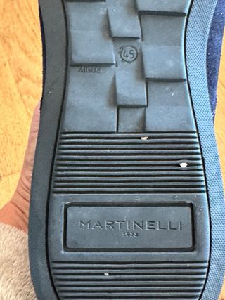 Botín Martinelli Serraje Azul Marino Talla 45