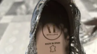 Zapatos casuales plateados mujer