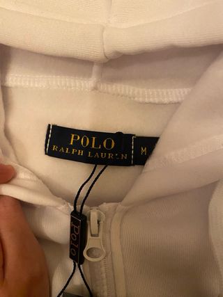 Felpa Polo Ralph Lauren bianca con cartellino