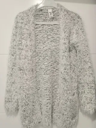 Cárdigan largo de manga larga